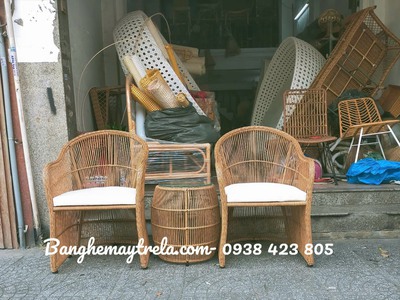 Bàn ghế ban công mây nhựa giá rẻ 6