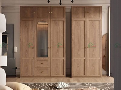 Tủ Quần Áo Gỗ Tự Nhiên Đẹp TATN01   Sang Trọng, Hiện Đại, Theo Yêu Cầu 2