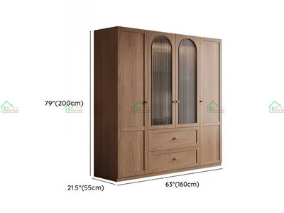 Tủ Quần Áo Gỗ Tự Nhiên Đẹp TATN01   Sang Trọng, Hiện Đại, Theo Yêu Cầu 5