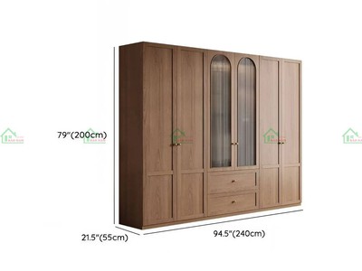 Tủ Quần Áo Gỗ Tự Nhiên Đẹp TATN01   Sang Trọng, Hiện Đại, Theo Yêu Cầu 7