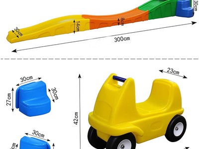 Bộ xe trượt dốc đường ray nhựa nguyên sinh hàng nhập khẩu 0