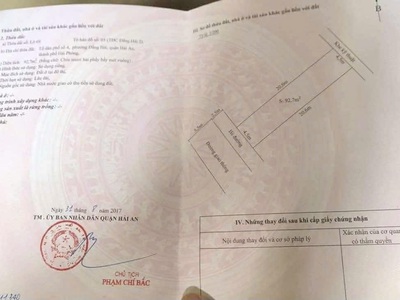 Bán lô đất TĐC Đằng Hải tuyến 2 đường Trần Hoàn, Q Hải An ngay sau trường Tiểu học Đằng Hải 0