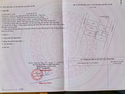 Cần bán nhanh lô đất mặt tiền đường nhựa xã hòa long, tp bà rịa. 1