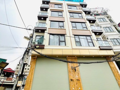 Nhà phân lô trung tâm quận hoàng mai, 38m2, 7 tầng tháng máy, mt 5m, ô tô vào nhà, full nội thất, 1