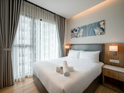 Cho thuê  Căn hộ Zenity Quận 1:  - Diện tích lý tưởng: 3 phòng ngủ, 1 phòng khách rộng rãi 3