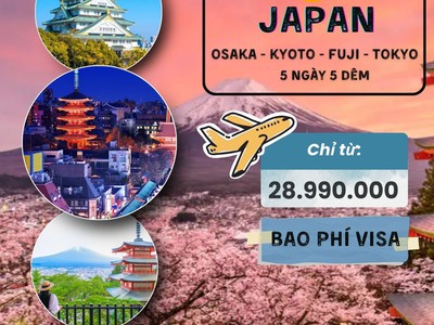 Hè đến rồi Nhật Bản thôi, bao phí visa và chưa tới 29tr 1