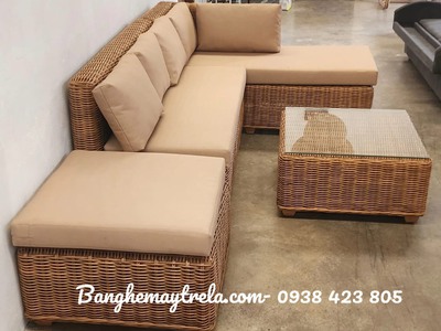 Sofa góc mây nhựa 0