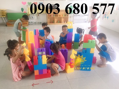 Bộ lego lắp ráp 78 chi tiết lớn cho trẻ em mầm non 6
