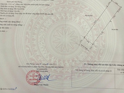 Mrs Tâm Bán nhà 2 tầng cũ ngõ 261 Trần Nguyên Hãn, Lê Chân, Hải Phòng. 110m2-4,08 tỷ 0