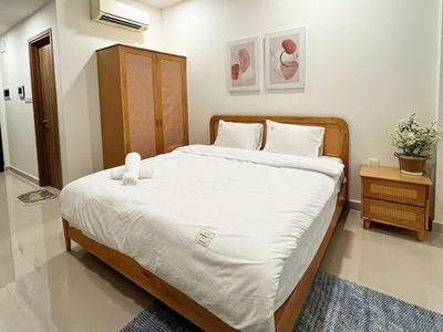 Chung cư Richmond, Nguyễn Xí, P26, BT: 1p ngủ, full nội thất, 10tr/th 45m2 2