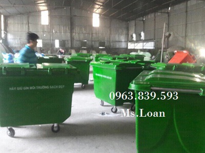 Cung cấp thùng rác công cộng có bánh xe kéo, xe đẩy rác, xe đẩy hàng giá rẻ 9