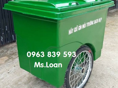 Cung cấp thùng rác công cộng có bánh xe kéo, xe đẩy rác, xe đẩy hàng giá rẻ 11