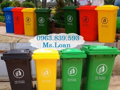 Thùng nhựa đựng rác hộ gia đình, công viên, nhà xưởng bảo vệ môi trường. 10