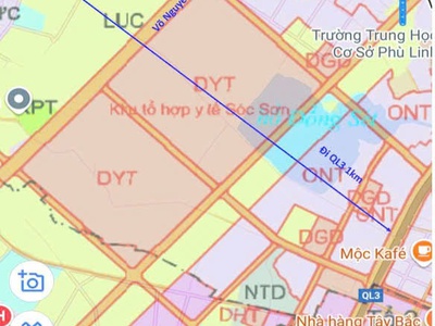 Trục chính thôn đạc đức ,xã phù linh . đón đầu võ nguyên giáp kéo dài và tổ hợp y tế 2