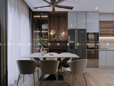 Tủ Bếp Gỗ Công Nghiệp MDF Lõi Xanh Cao Cấp 1
