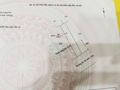 Chính chủ cần bán gấp 2 nền đất thổ 100. tại châu thành, tỉnh long an. 1