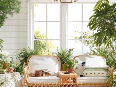 Băng ghế mây ngồi cafe decor 6