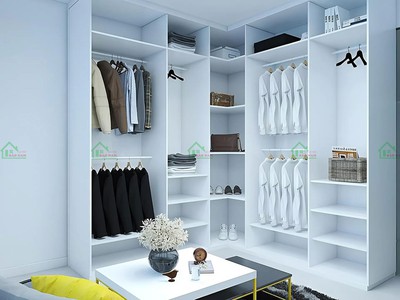 Tủ Quần Áo Acrylic Bóng Gương Chữ L Hiện Đại TAR41 - Tiện Nghi, Sang Trọng   Nội Thất Bảo Nam 2