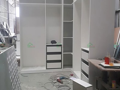 Tủ Quần Áo Acrylic Bóng Gương Chữ L Hiện Đại TAR41 - Tiện Nghi, Sang Trọng   Nội Thất Bảo Nam 6