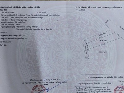 Bán lô góc đất 3 mặt tiền mặt đường Nhà Mạc, Tràng Cát 83m2. Giá chỉ 30tr/m2 2