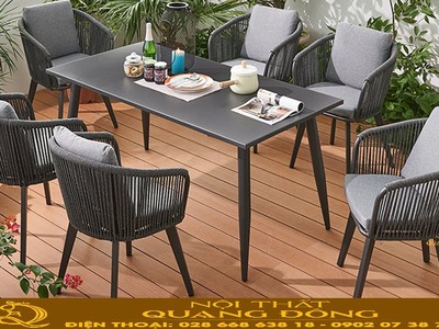 Tổng hợp mẫu bàn ăn ngoài trời 6-8 ghế cho gia đình, mô hình kinh doanh 3
