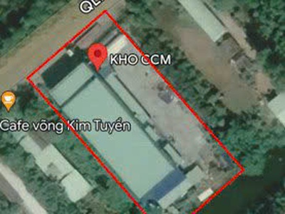 Nhà xưởng tổng dt 2000m2 mặt tiền quốc lộ N2, Thạnh Lợi, Bến Lức giá 28 tỷ 8