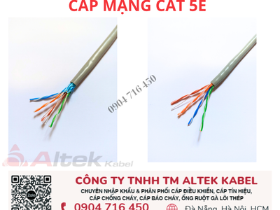 Cáp mạng Cat 5E UTP FTP Altek Kabel 0
