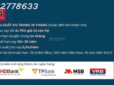 Chủ đầu tư tân vạn holding mở bán đợt 1 căn hộ biên hòa.chỉ 1.5 tỷ/2 phòng ngủ.chiết khấu cao 1
