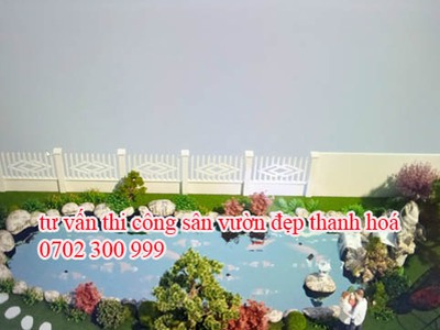 Tư vấn thiêt kê cảnh quan bể cá koi đẹp thanh hoá. 0702300999 0