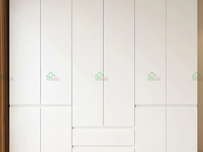 Tủ Quần Áo MDF Trắng Hiện Đại TA74 Kịch Trần - Tiện Nghi, Giá Tốt, 100 Gỗ An Cường 2