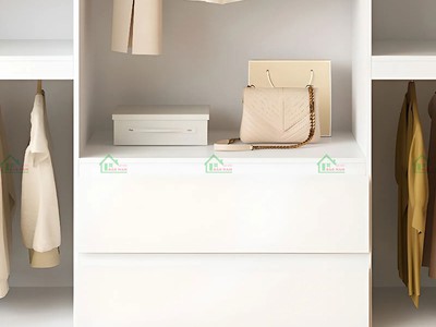 Tủ Quần Áo MDF Trắng Hiện Đại TA74 Kịch Trần - Tiện Nghi, Giá Tốt, 100 Gỗ An Cường 6