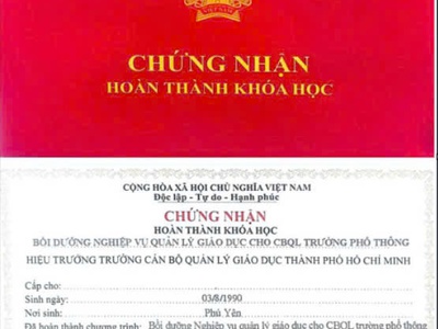 Đăng ký học chứng chỉ quản lý giáo dục mầm non - Nhận bằng nhanh, hợp pháp 0