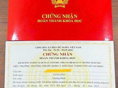 Đăng ký học chứng chỉ quản lý giáo dục mầm non - Nhận bằng nhanh, hợp pháp 1