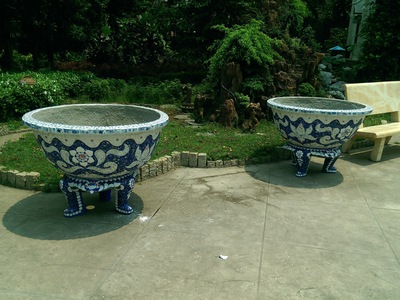 Cơ sở chậu hoa Thế Sơn - chậu hoa dán sành sứ - chậu khảm sành - cẩn miễng 5