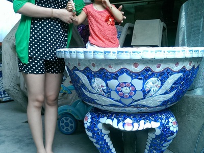 Cơ sở chậu hoa Thế Sơn - chậu hoa dán sành sứ - chậu khảm sành - cẩn miễng 9