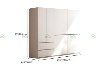 Tủ Áo Gỗ An Cường TA75 - Hiện Đại Đẹp, Kịch Trần, Lưu Trữ Đa Năng   Nội Thất Bảo Nam 8