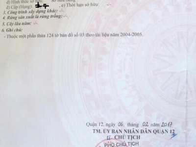 Cần TiềnBán Gấp Nhà Tân Chánh Hiệp.Q12-60m2-SHR Gía 820Triệu.Bao Phí 7