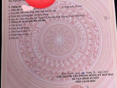 Hot  đất đẹp -giá tốt-vị trí đẹp tại thiện kế, bình xuyên, vĩnh phúc 3