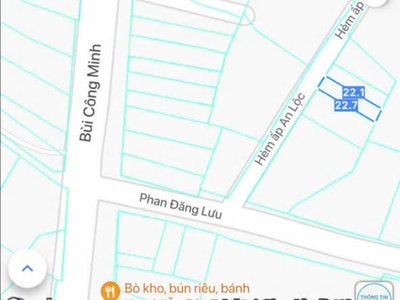 Bán đất mặt tiền đường nhựa phan đăng lưu cách đường nhựa bùi công minh 50 m 3