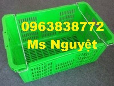 Sóng nhựa có quai sắt chuyên dụng đựng trái cây 1
