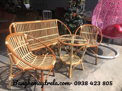 Bàn ghế mây sò phòng khách 7