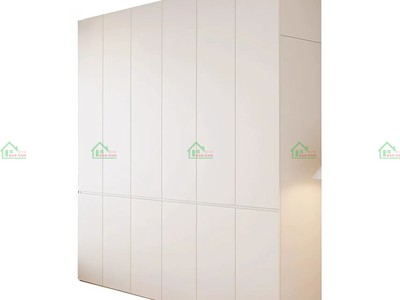 Tủ Áo MDF Đẹp Màu Trắng Hiện Đại TA77   Cánh Mở, Kịch Trần   Nội Thất Bảo Nam 6