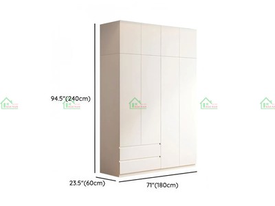 Tủ Áo Gỗ MDF TA79 Kịch Trần Hiện Đại - Sang Trọng, Mẫu mới 2025   Nội Thất Bảo Nam 5