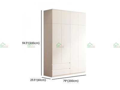 Tủ Áo Gỗ MDF TA79 Kịch Trần Hiện Đại - Sang Trọng, Mẫu mới 2025   Nội Thất Bảo Nam 6