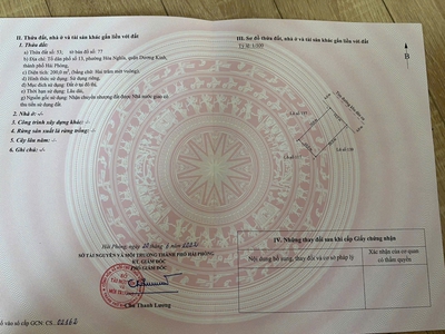 Bán lô đất 200m khu TĐC Hòa Nghĩa, Dương Kinh gần cao tốc HN-HP 3