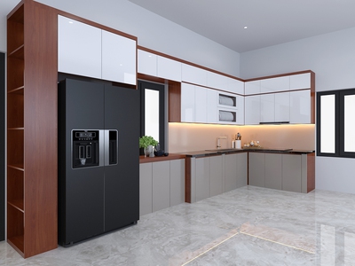 Tủ Bếp MDF Với Lớp Phủ Acrylic An Cường 0