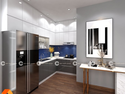 Tủ Bếp Mdf Phủ Acrylic An Cường Hiện Đại 1