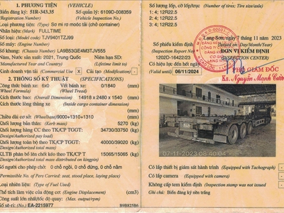 Hạ giá chạm đáy: Mooc xương Fulltime 3 trục 48 feet 2021 cũ 0