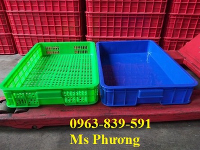 Sóng nhựa 1T0 siêu bền   Đựng hàng hóa, trái cây, linh kiện dễ dàng 0