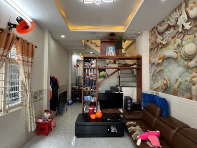 Hẻm ôtô giáp tân bình, ngay âu cơ - khuông việt, nhà mới đẹp gần 40m2, 2tầng, 2pn, lô góc ko lộ 0